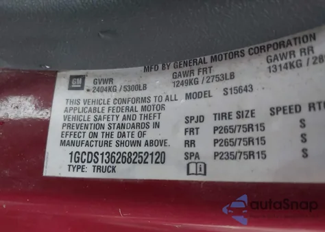 2006 Chevrolet Colorado Lt из США, поврежденный, VIN 1GCDS136268252120